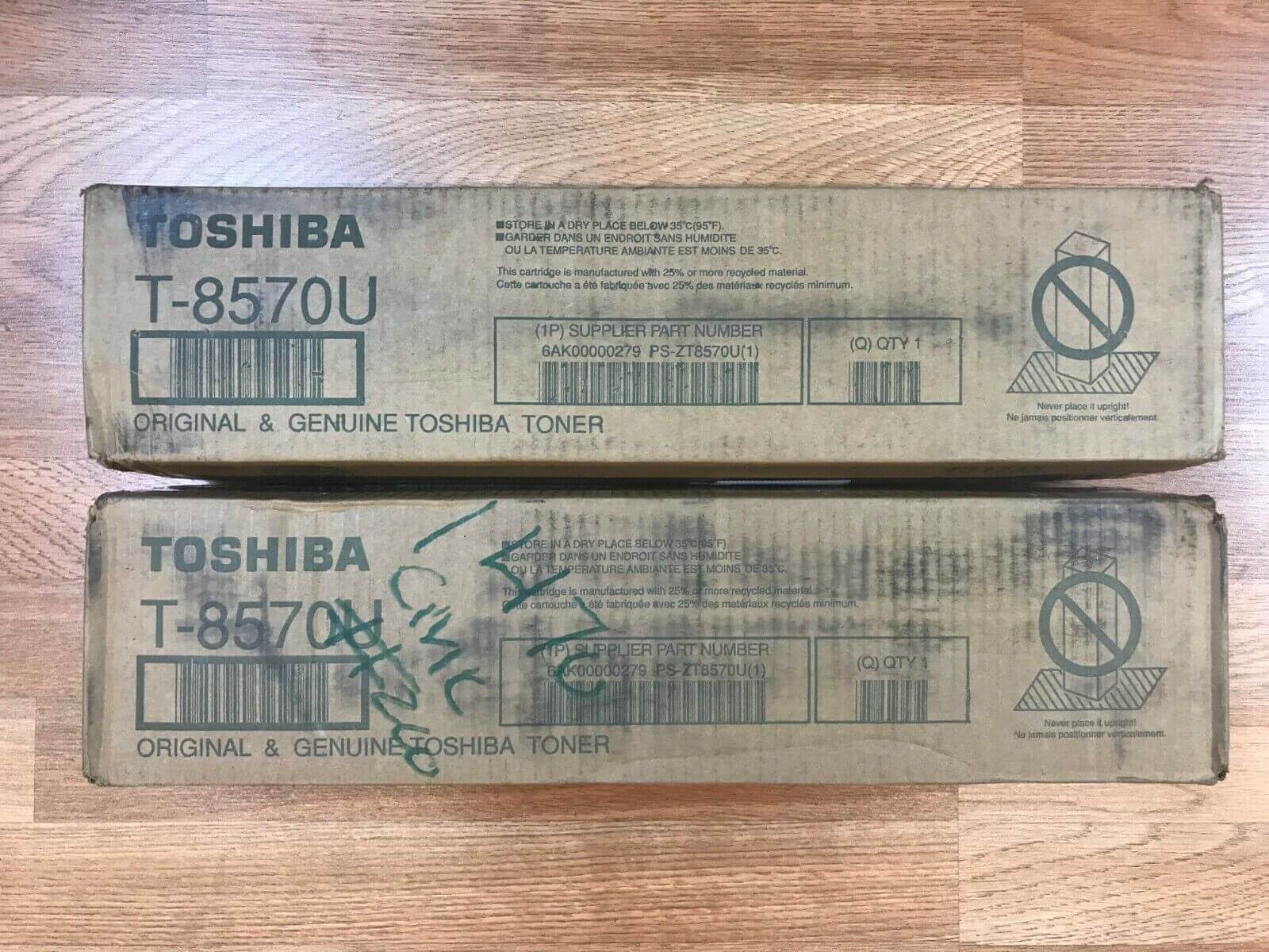 Lot Of 2 OEM Toshiba T-8570U Toner For E STUDIO 557/657/757/857 Same Day Ship!!! - copier-clearance-center