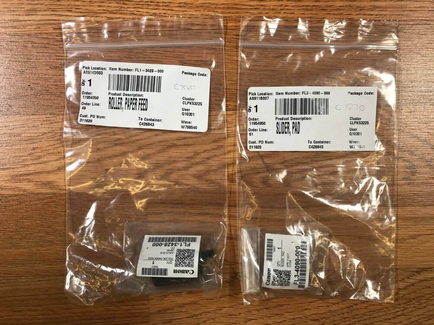 GENUINE CANON MISC. MAINTNANCE PARTS  imageRUNNER C7565i Adv. FEDEX 2DAY AIR! - copier-clearance-center