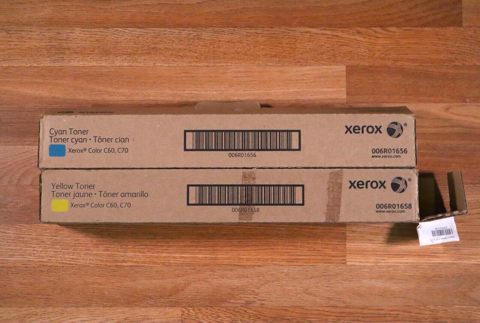 Open Box Xerox CY Toner Cartridges  006R01656, 58 Color C60, C70, EC70 Same Day! - copier-clearance-center