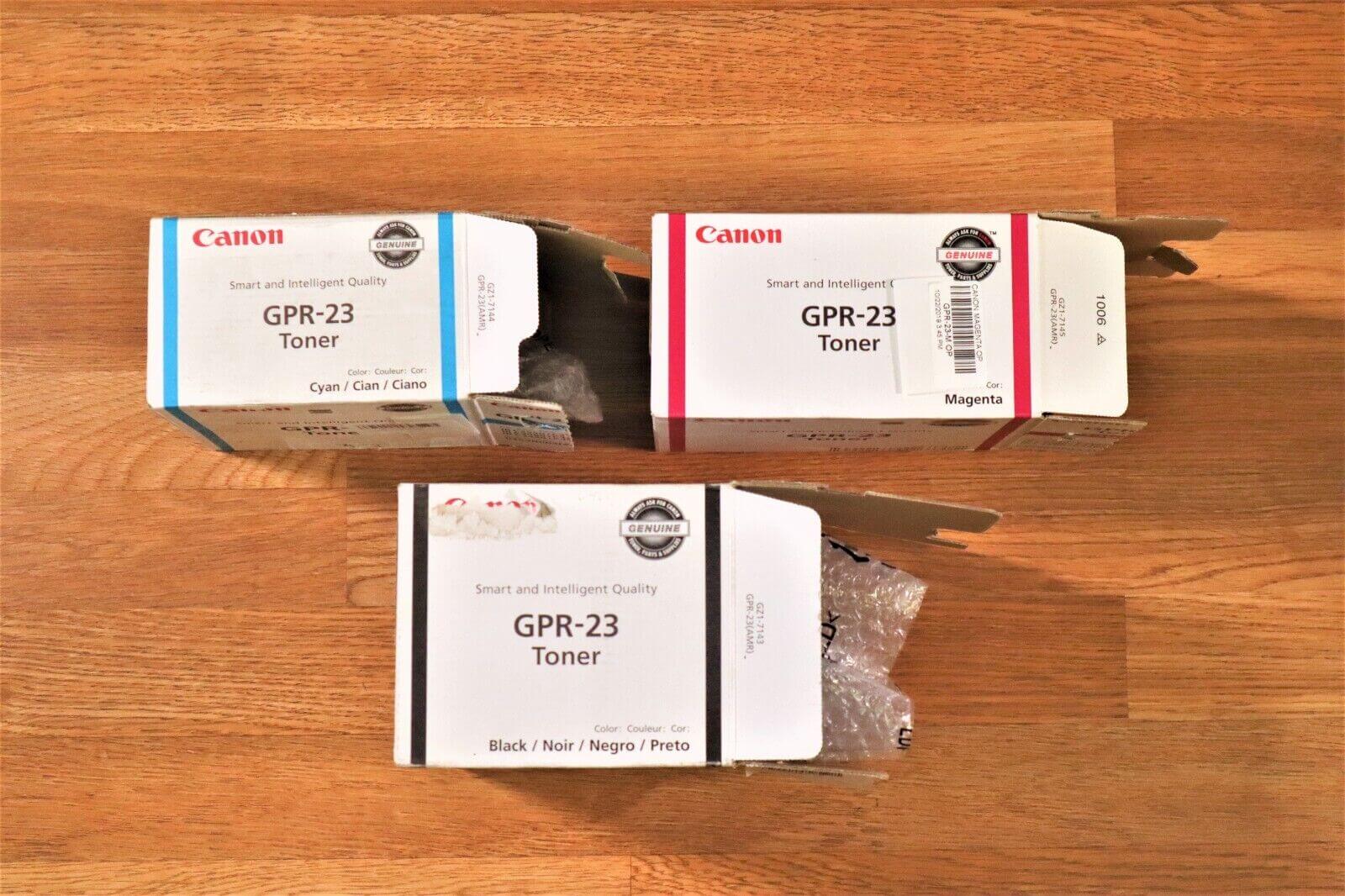 OEM Canon GPR-23 CMK Toner Set For iR C2550 C2880 C3080 C3380 Same Day Shipping! - copier-clearance-center