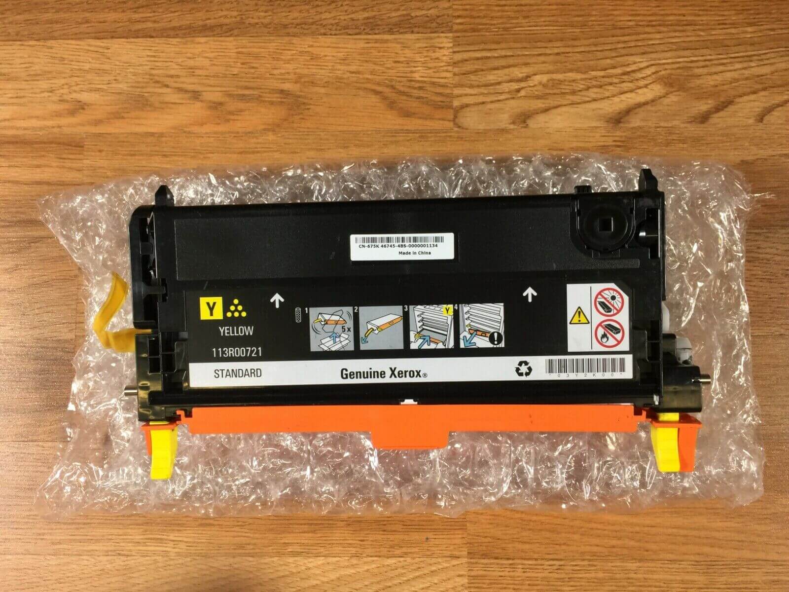 New No Box - GENUINE Xerox Phaser 6180 Yellow Toner 113R00721 -FedEx 2Day Air!! - copier-clearance-center