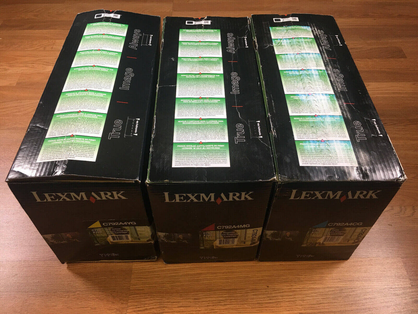 Lot of 3 OEM Lexmark C792A4 CMY Return Program Toners C792 X792 Same Day Ship! - copier-clearance-center