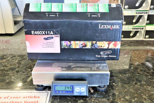 Used Lexmark E460X11A Black 3.45lbs For E460 Original Weight 3.49lbs Same Day!! - copier-clearance-center