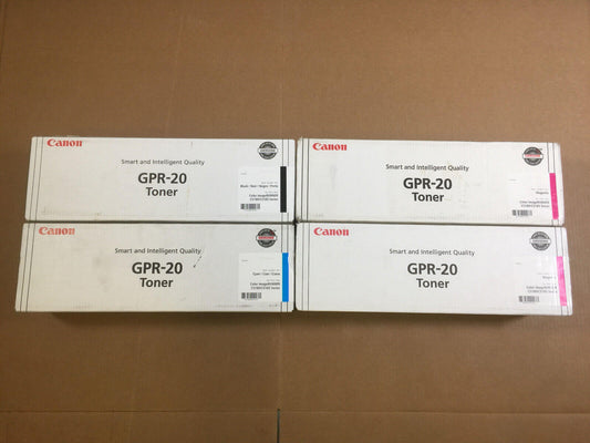Genuine Canon GPR-20 CMMK Toner Set For imageRUNNER C5180 C5185 Same Day Shippin - copier-clearance-center