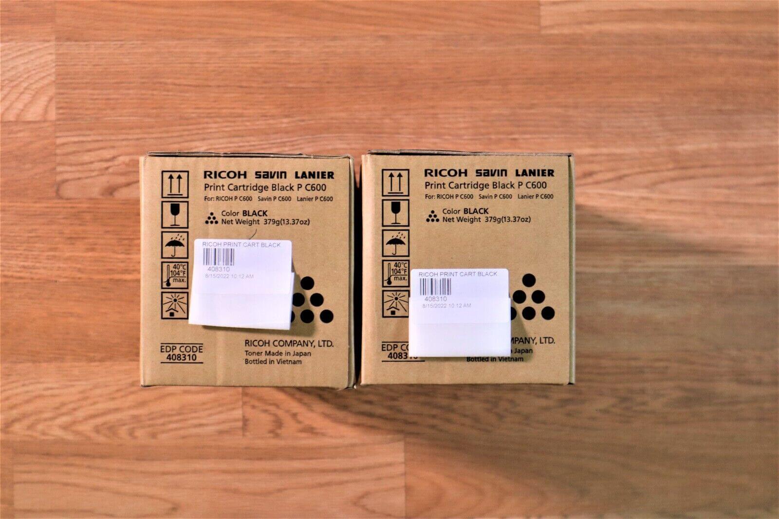 Ricoh P C600 Black Print Cartridge EDP:408310 For Savin/Lanier P C600 FedEx 2Day - copier-clearance-center