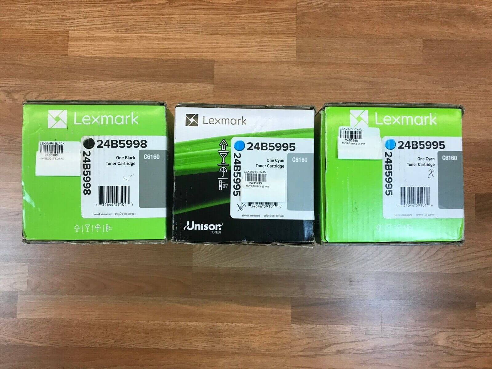 Genuine Lexmark CCK 24B5995/98 Toner Cartridges (For C6160) *same day* - copier-clearance-center