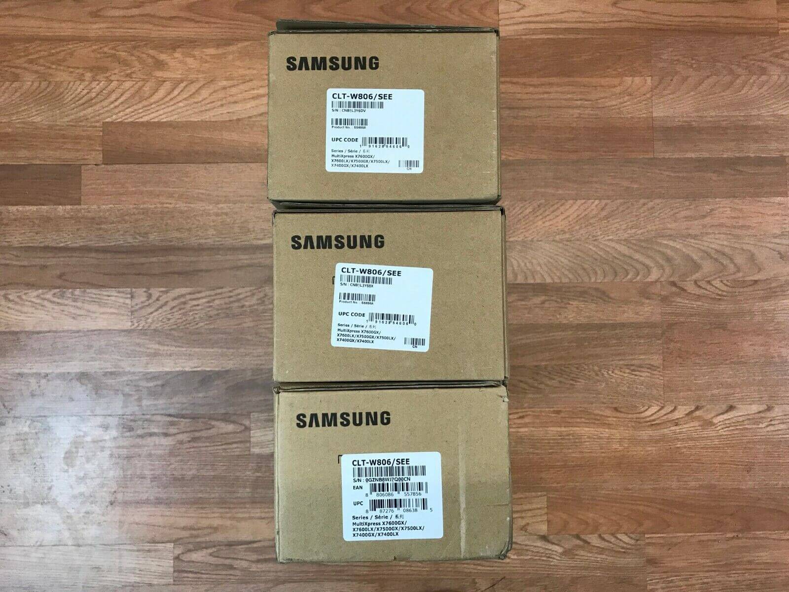 (Lot of 3) New in Box Samsung CLT-W806 Waste Toner Container *Same Day Shipping! - copier-clearance-center