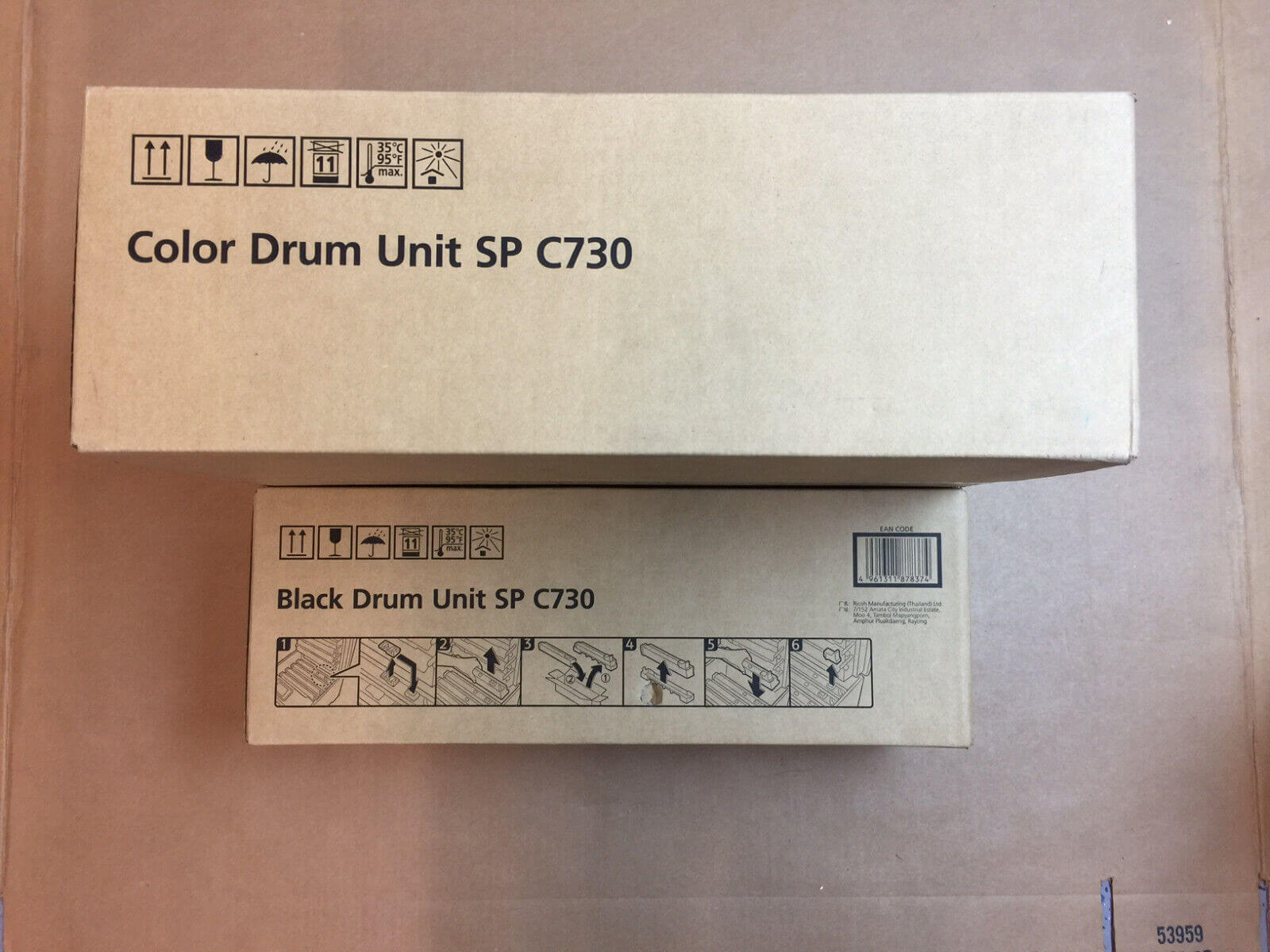 Ricoh SP C730 Black Drum Unit 407151 & Color Drum Unit 407152 Same Day Shipping! - copier-clearance-center