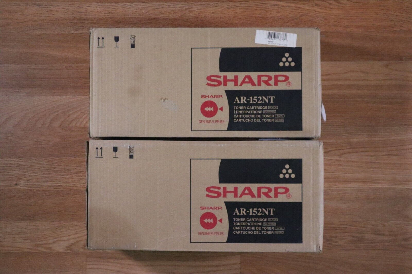 Genuine  Lot Of 2 Sharp AR-152NT  Black Toner Cart. AR153E AR153EN AR157E AR168D - copier-clearance-center