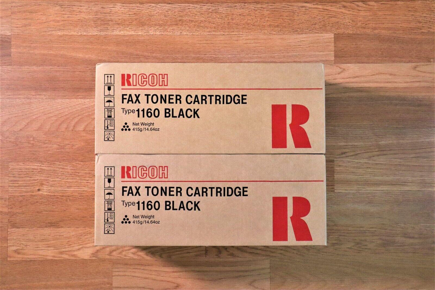 Lot of 2 Genuine Ricoh Type 1160 Black Fax Toner Cart. EDP.430347 Same Day Ship! - copier-clearance-center