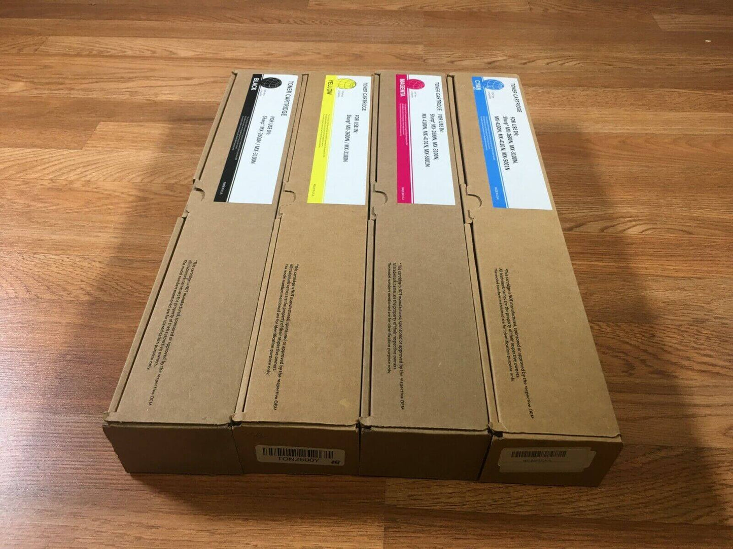 Compatible With Sharp MX-31NT CMYK Toner Set for MX-2600N / MX3100N FedEx 2Day! - copier-clearance-center