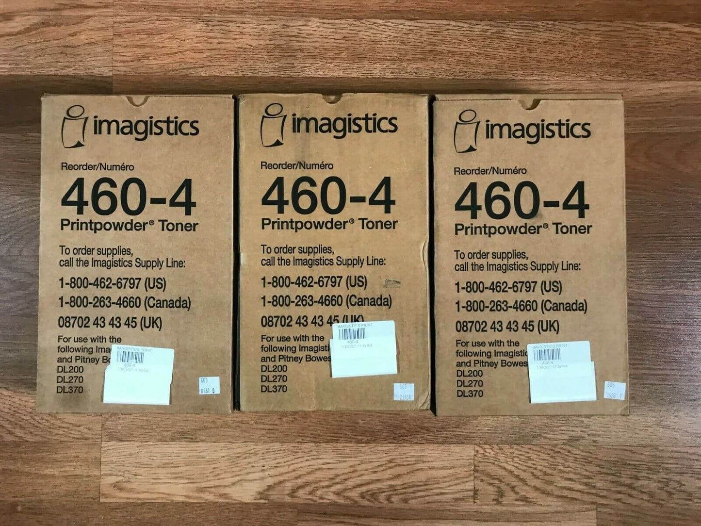3 Imagistics 460-4 Printpowder Toner For DL200, DL270, DL370 Same Day Shipping!! - copier-clearance-center