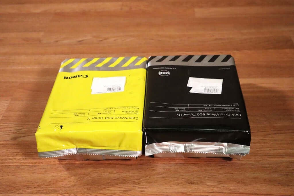 Genuine Lot of 2 Canon/Oce ColorWave 500 YK Toner 1070038731,34 Same Day Ship!!! - copier-clearance-center