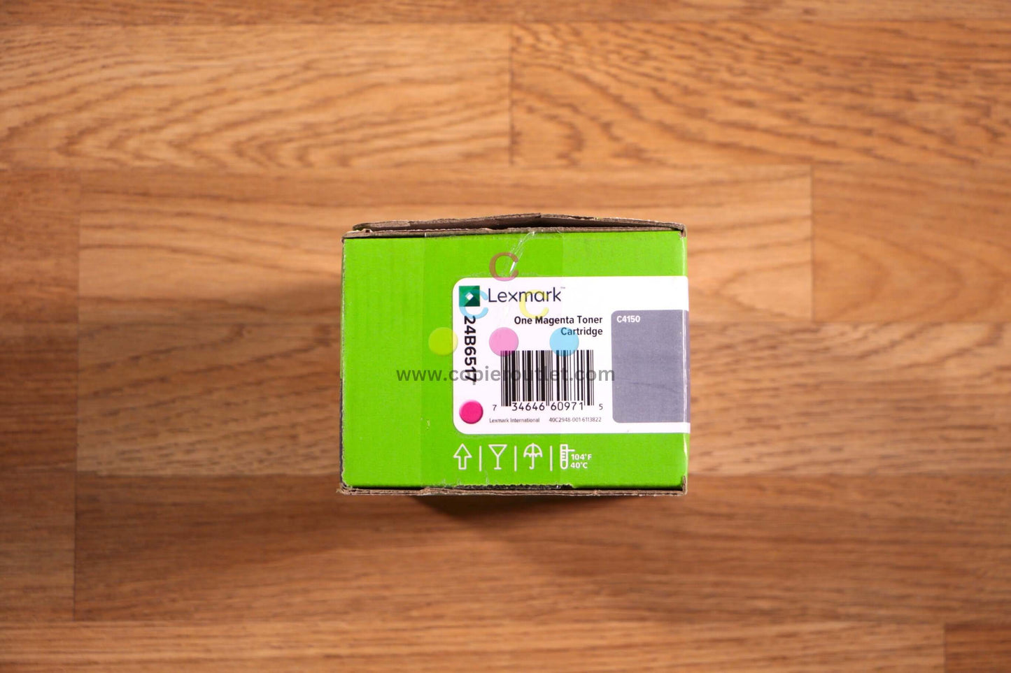 Lexmark Magenta 24B6517 Toner Cartridge For C4150 Box Has Cosmetic Imperfections - copier-clearance-center