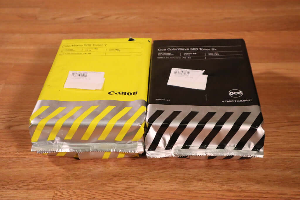 Genuine Lot of 2 Canon/Oce ColorWave 500 YK Toner 1070038731,34 Same Day Ship!!! - copier-clearance-center