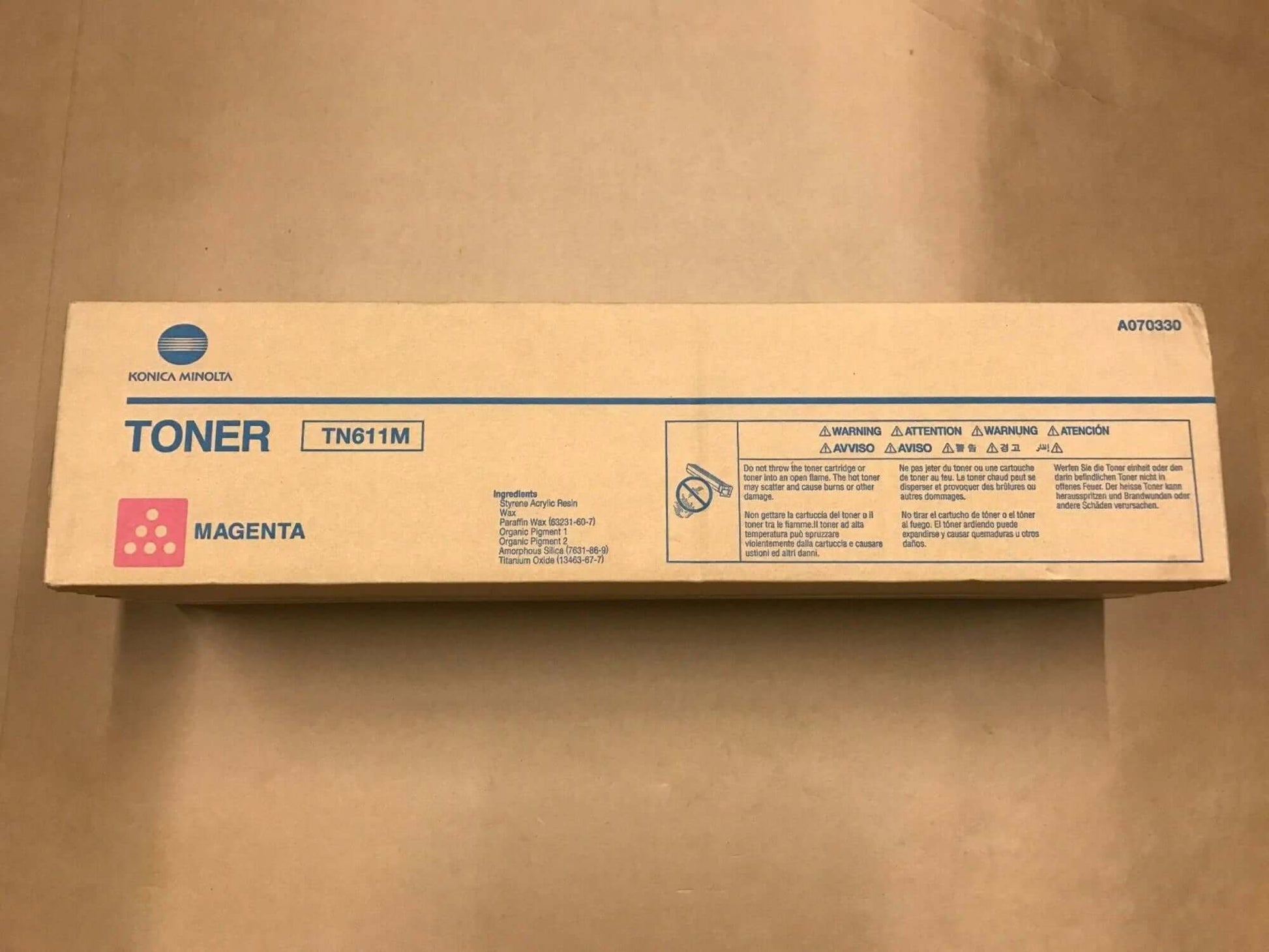 Genuine Konica TN611M Magenta Toner for C451 C550 C650 Free Same Day Shipping - copier-clearance-center