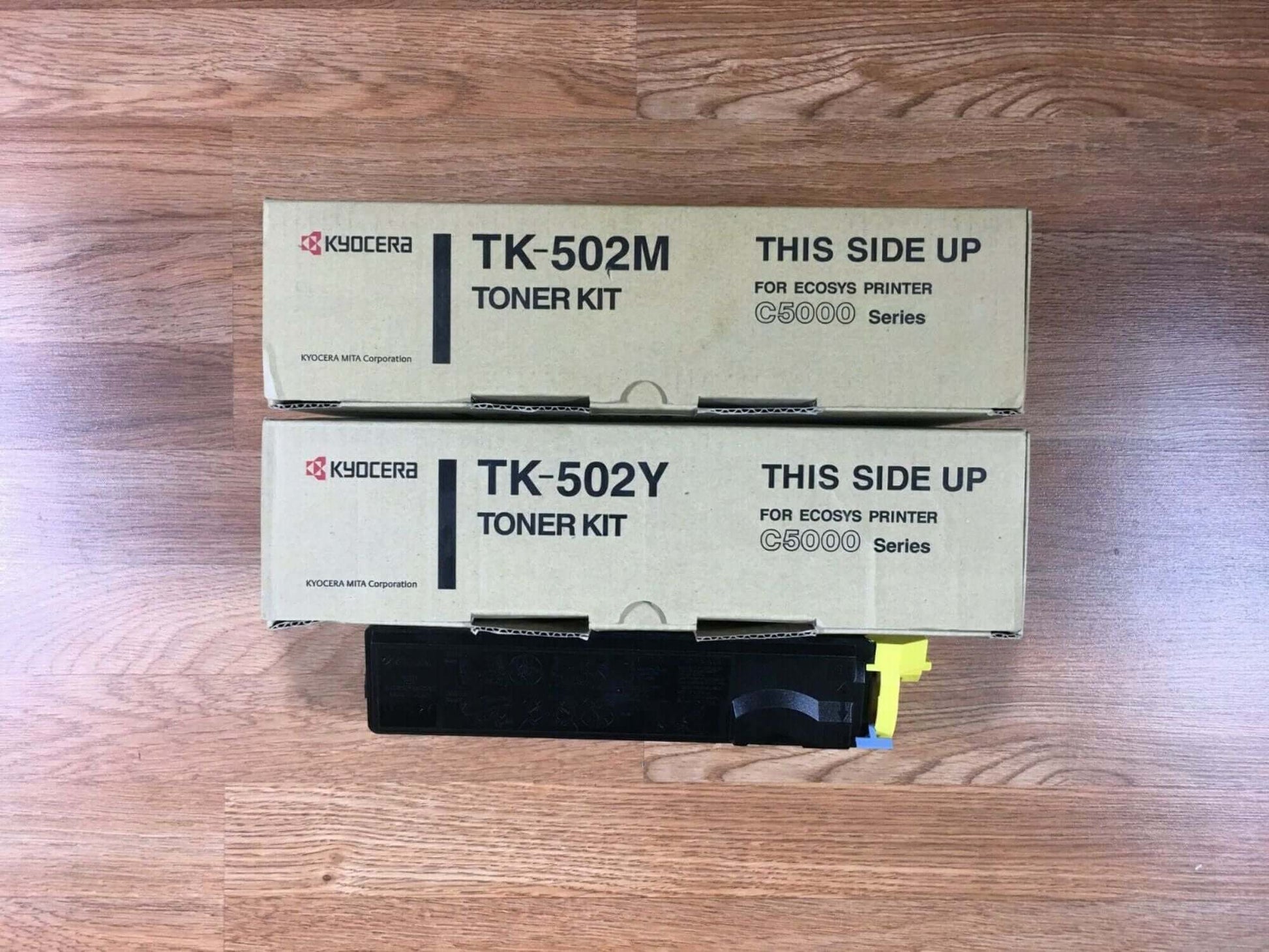 3 Genuine Kyocera TK-502 Magenta & Yellow Toner For Ecosys C5000 FedEx 2Day Air! - copier-clearance-center