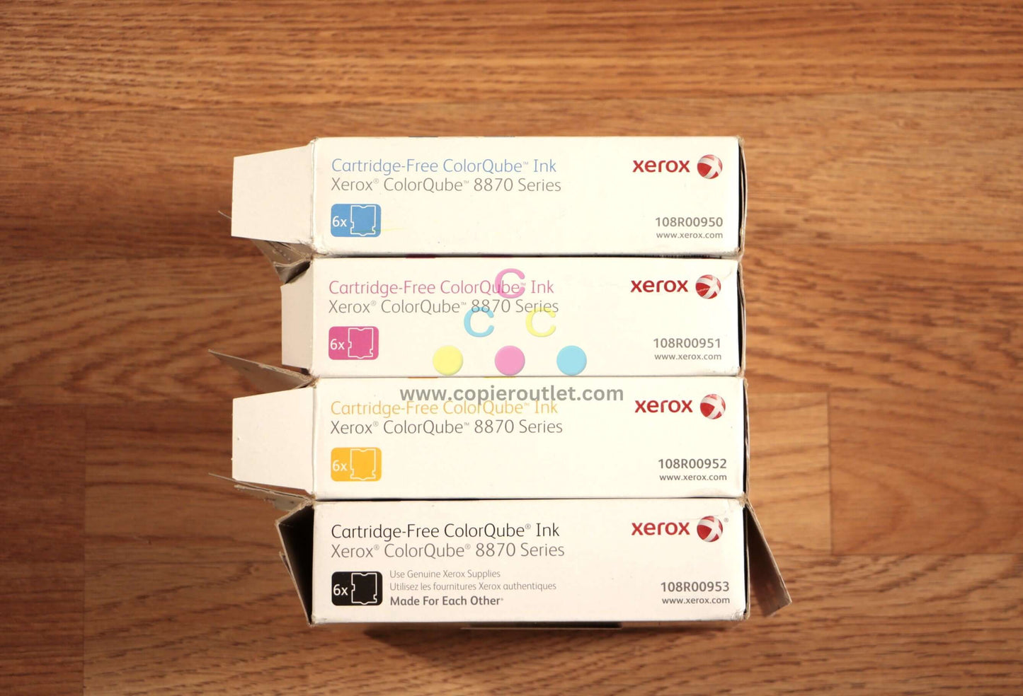 Open Xerox ColorQube Ink CMYK Set For ColorQube 8870 Series Same Day Shipping!!! - copier-clearance-center