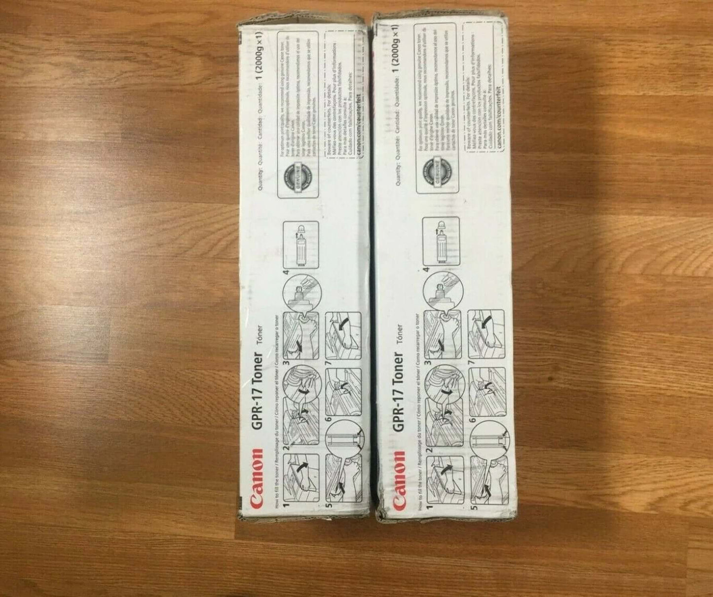 Lot of 2 Genuine Canon GPR-17 Toner For iR 5070-5570-6570 Same Day Shipping - copier-clearance-center