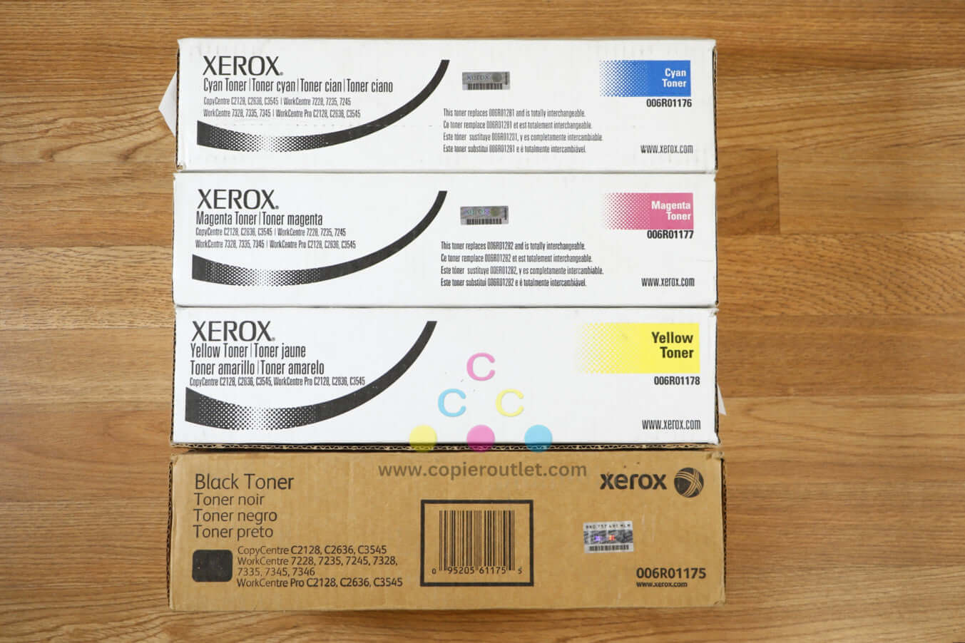 Xerox CMYK 006R01175,76,77,78 Toner Cartridge WC 7228/C3545 Same Day Shipping!!!