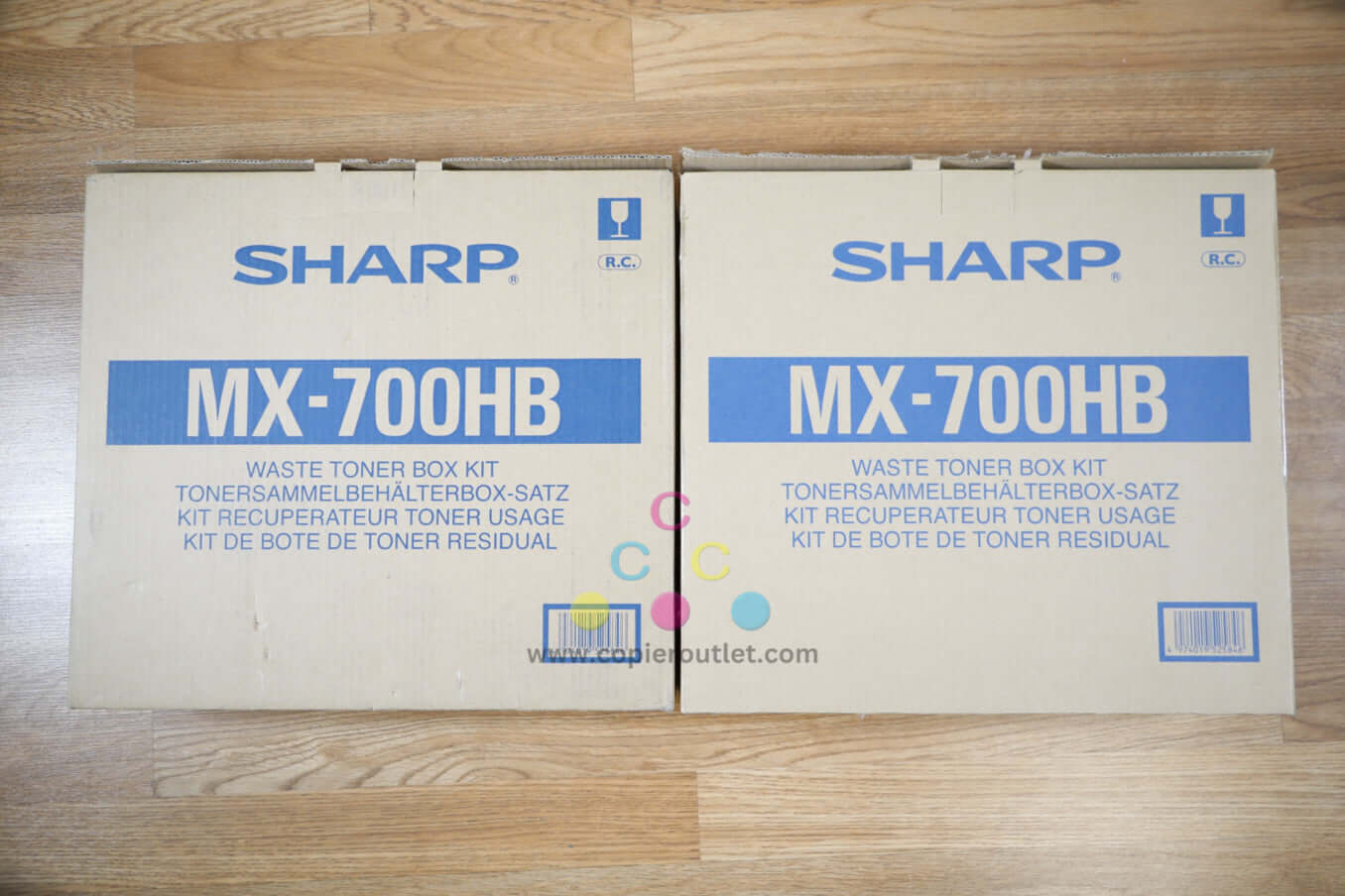 Lot of 2 Sharp MX700HB Waste Toner Container MX-5500N/MX-M7570 Same Day Shipping