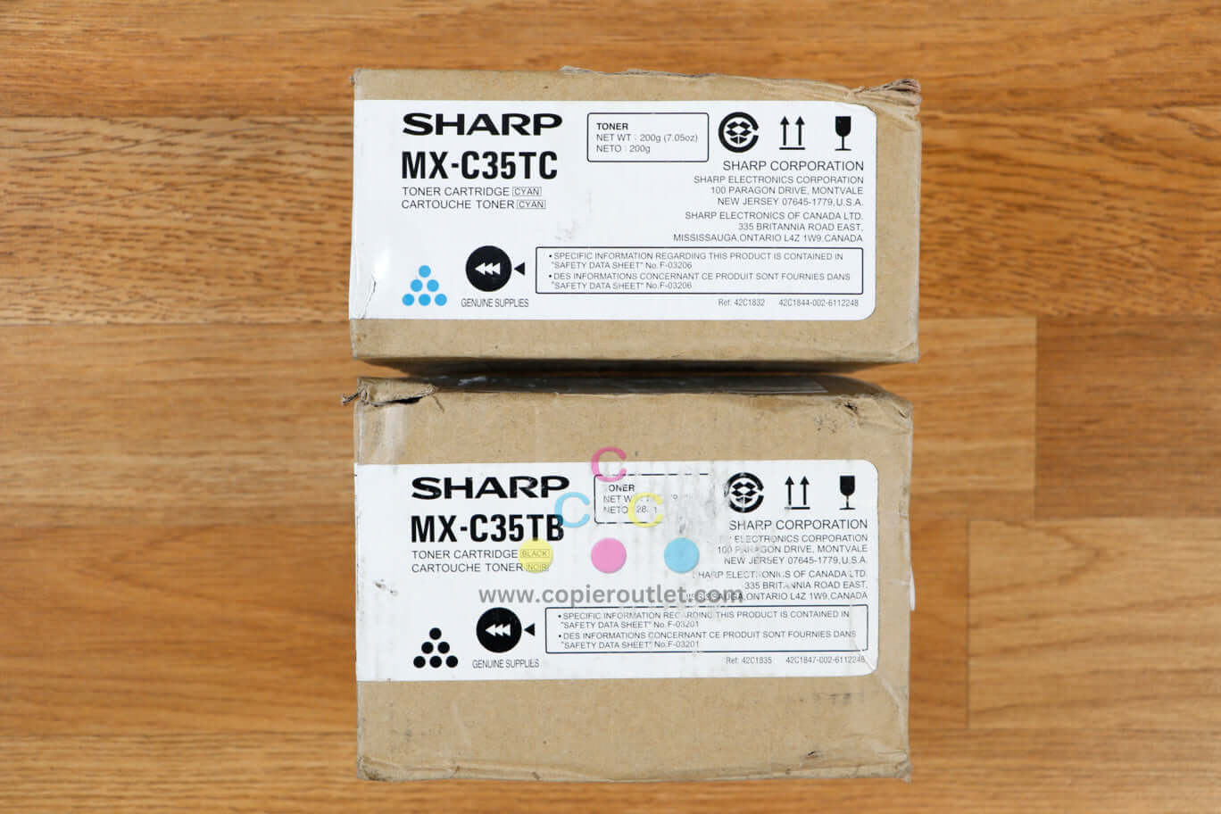 Genuine Sharp MX-C35TC/MX-35TB CK Toner Cartridge MX-C357F/MX-C407 Same Day Ship