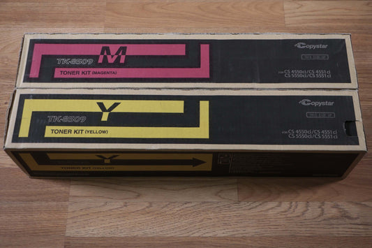 Lot of 2 Copystar TK-8509 M&Y Toner Kit for CS4550ci/CS4551ci/CS4551ci/CS5551ci