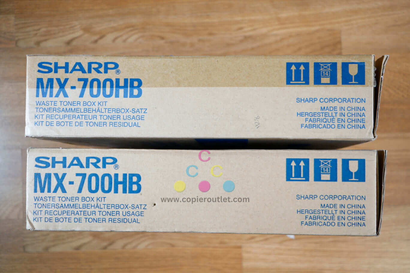 Lot of 2 Sharp MX700HB Waste Toner Container MX-5500N/MX-M7570 Same Day Shipping