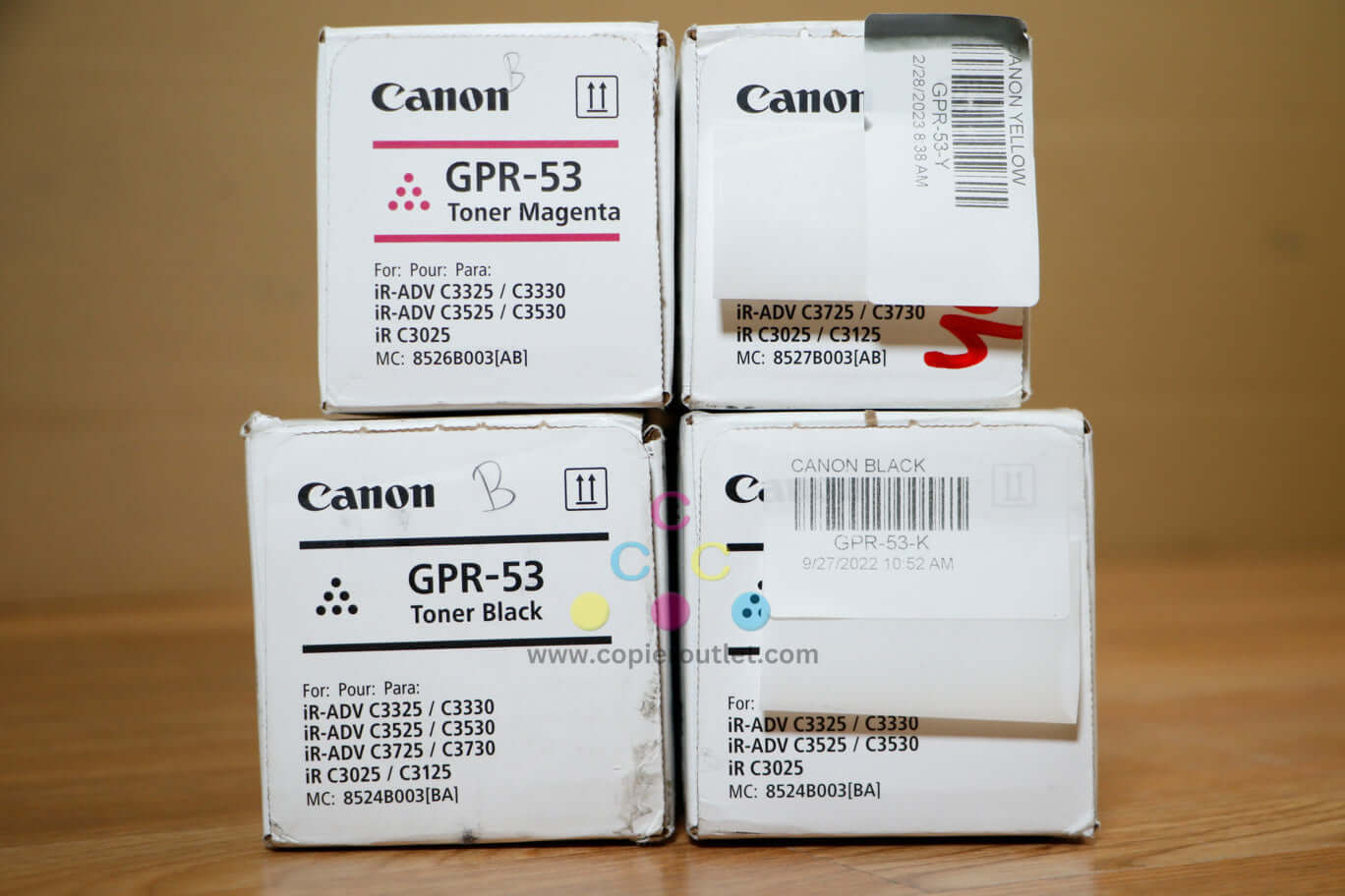 Cosmetic Canon GPR-53 MYKK Toner Cartridges iRA C3325/C3730 Same Day Shipping!!!