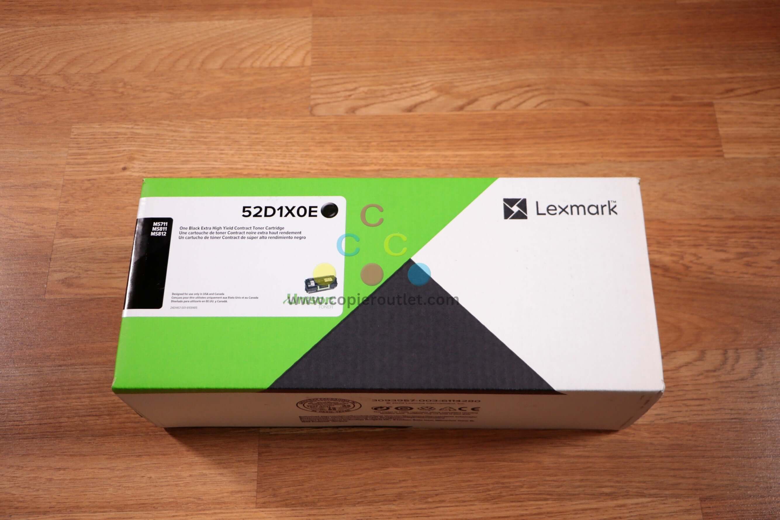 Lexmark 52D1X0E Black Extra High Yield Toner Cartridge For MS711, MS81