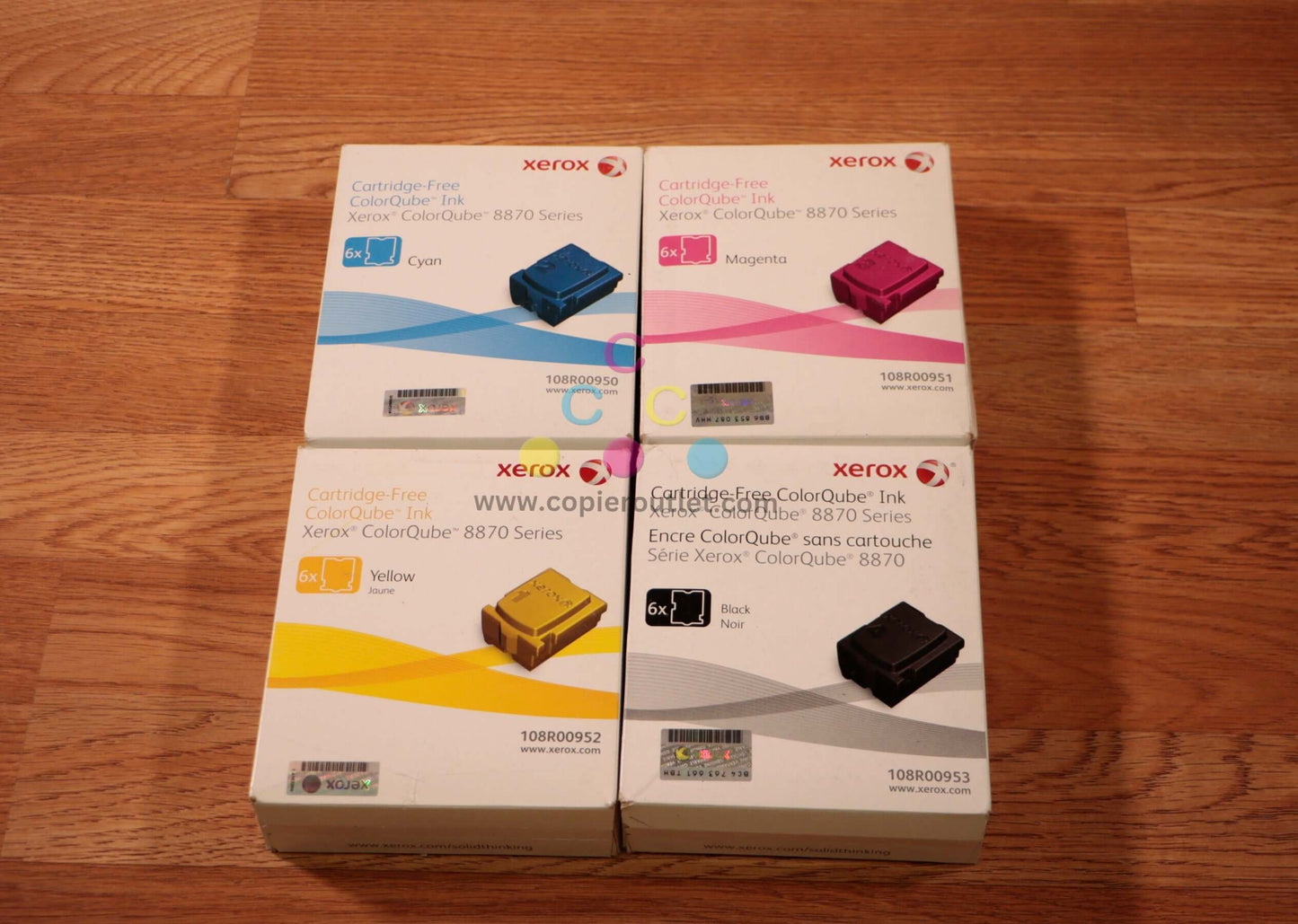 Genuine Xerox ColorQube Ink CMYK Set For ColorQube 8870 Series Same Day Shipping - copier-clearance-center