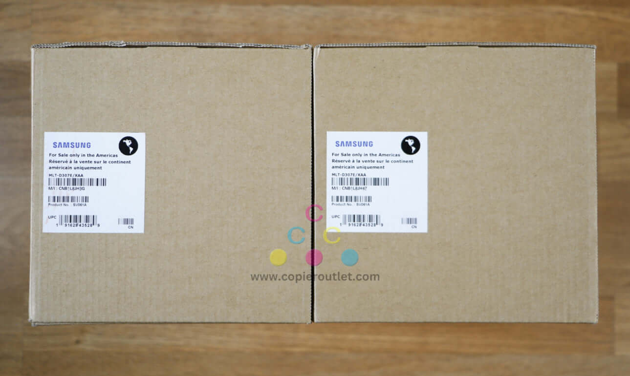 2 Genuine Samsung MLT-D307E Black Ex. Hi. Yield Toner Cartridge Same Day Ship