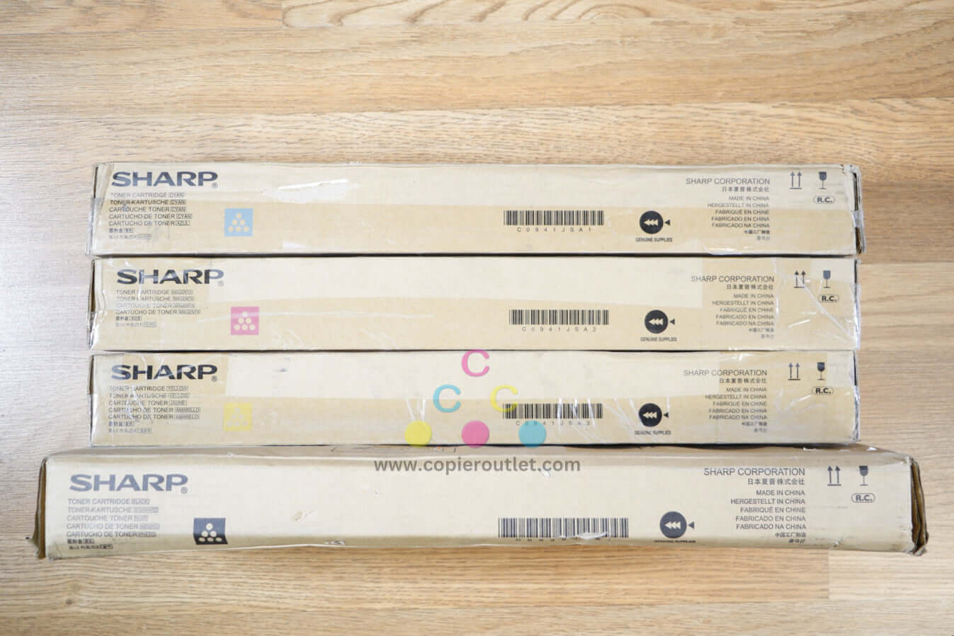 Genuine Sharp MX-51NT CMYK Toner Cartridges MX-4110N/MX-5141N Same Day Shipping!