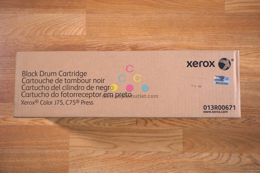 Xerox Black Drum Cartridge 013R00671 For Color J75 C75 Press - copier-clearance-center