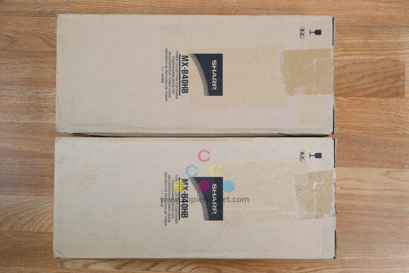 Lot of 2 Sharp MX-B40HB Toner Collection Contain MX-B400P/MX-C400P Same Day Ship