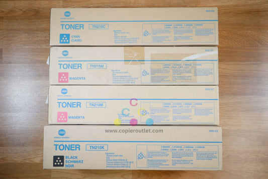 Genuine Konica Minolta TN210 CMMK Toner Cart BizHub C250/C252P Same Day Shipping