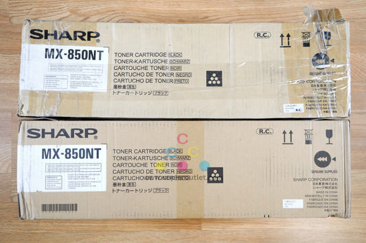 2 Genuine Sharp MX-M1100,MX-M850,MX-M950 Black Toner Cartridge MX-850NT
