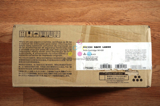 Genuine Ricoh Savin Lanier IM 430 Black Print Cartridge IM 430/P 502 EDP:418126 - copier-clearance-center