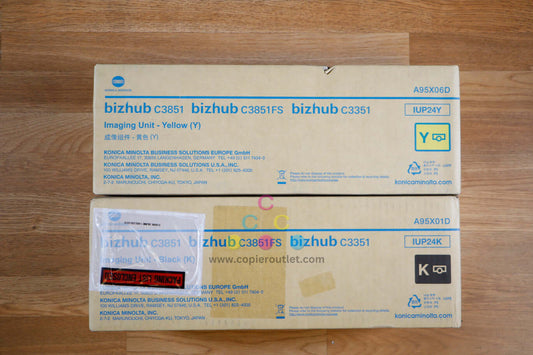 OEM Konica Minolta BizHub C3851 Imaging Unit IUP24 Yellow & Black Same Day Ship!