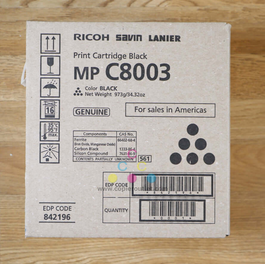 Ricoh Savin Lanier C8003 K Toner Cartridge IM C6500/MP C6503 Same Day Shipping!!