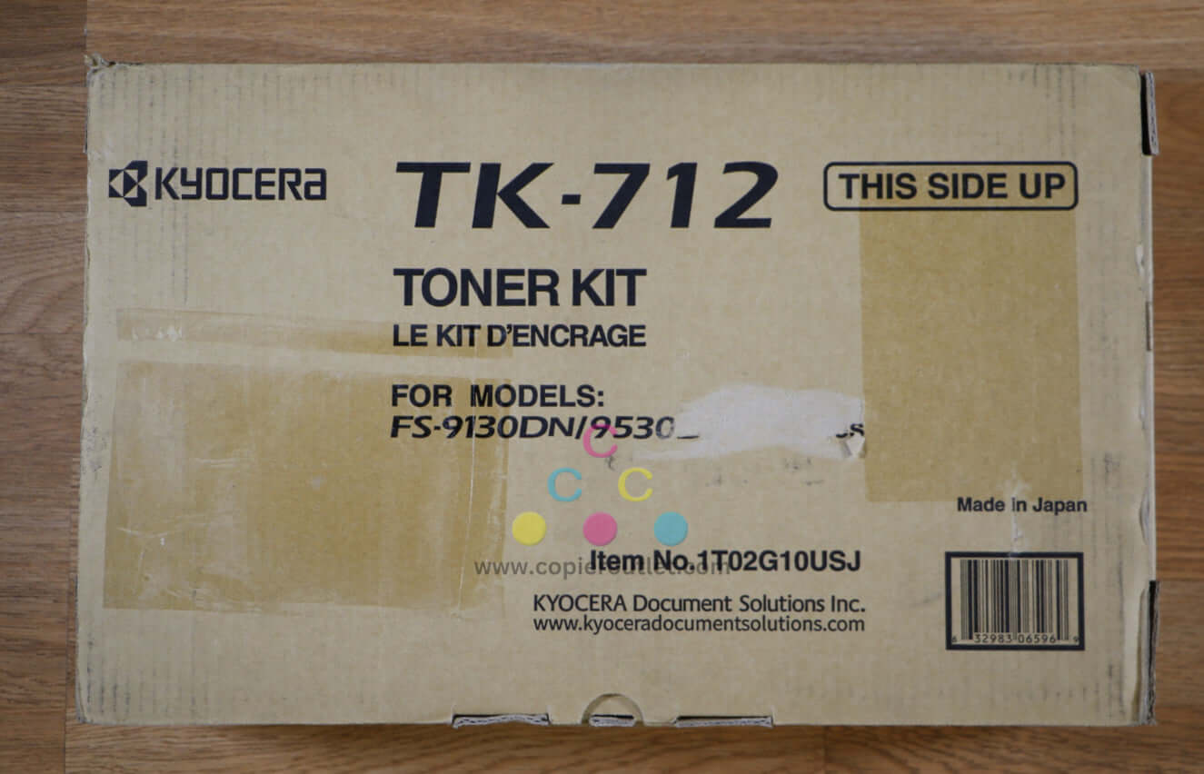 Genuine Kyocera FS-C9130DN/9530DN TK-712 Black Toner Kit Same Day Shipping!!