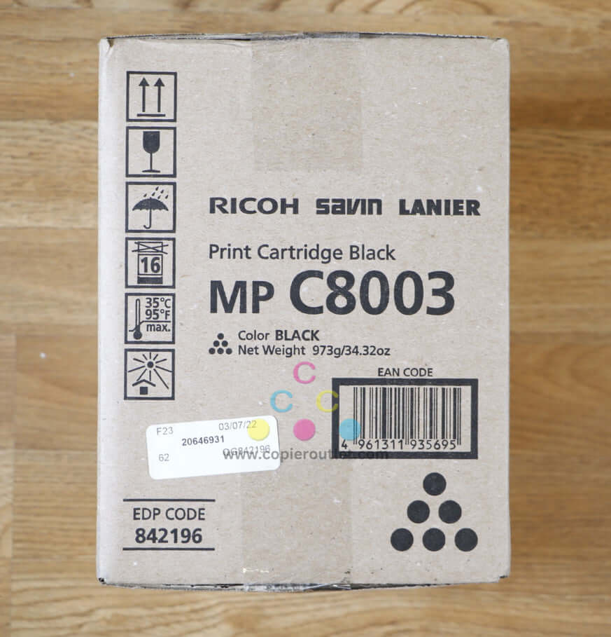Ricoh Savin Lanier C8003 K Toner Cartridge IM C6500/MP C6503 Same Day Shipping!!
