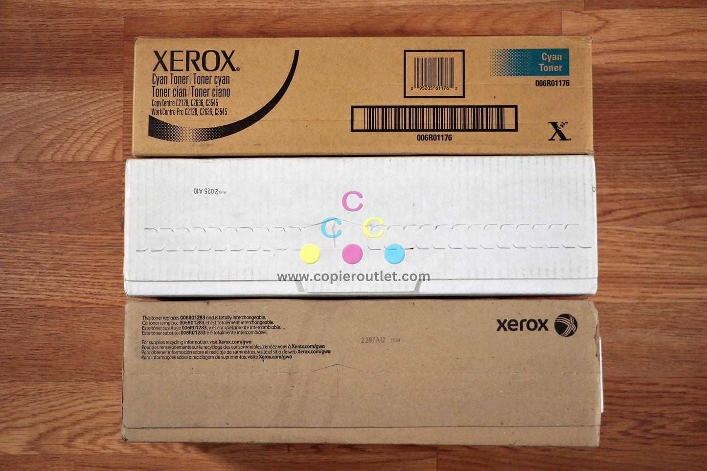 Xerox CMY 006R01176,77,78 Toner Cartridge Set WC 7228, 7235, 7245,7328,7335 - copier-clearance-center
