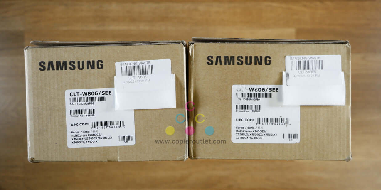 2 Samsung MultiXpress X7400GX/X7600LX CLT-W806 Waste Toner Same Day Shipping