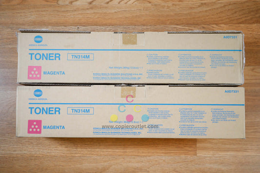 Open Konica Minolta TN314 MM Toner Cartridges BizHub C353/C353P Same Day Ship!!!