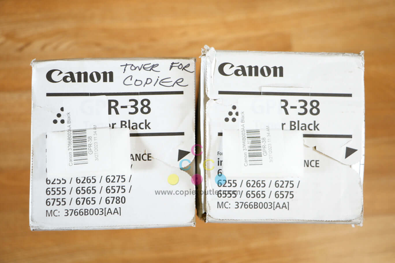 2 Cosmetic OEM Canon iR 6055/6065/6765/6780 Black Toners GPR-38 Same Day Ship