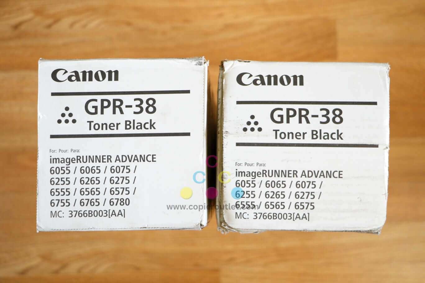 2 Cosmetic OEM Canon iR 6055/6065/6765/6780 Black Toners GPR-38 Same Day Ship