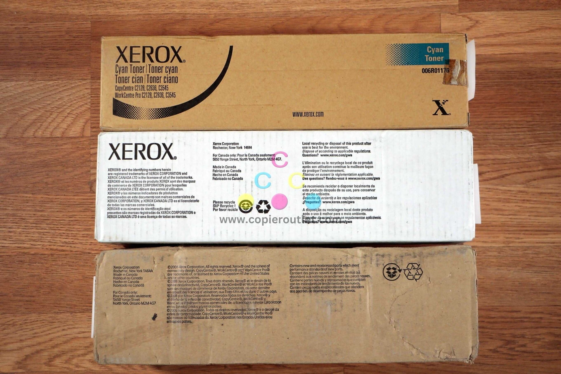 Xerox CMY 006R01176,77,78 Toner Cartridge Set WC 7228, 7235, 7245,7328,7335 - copier-clearance-center