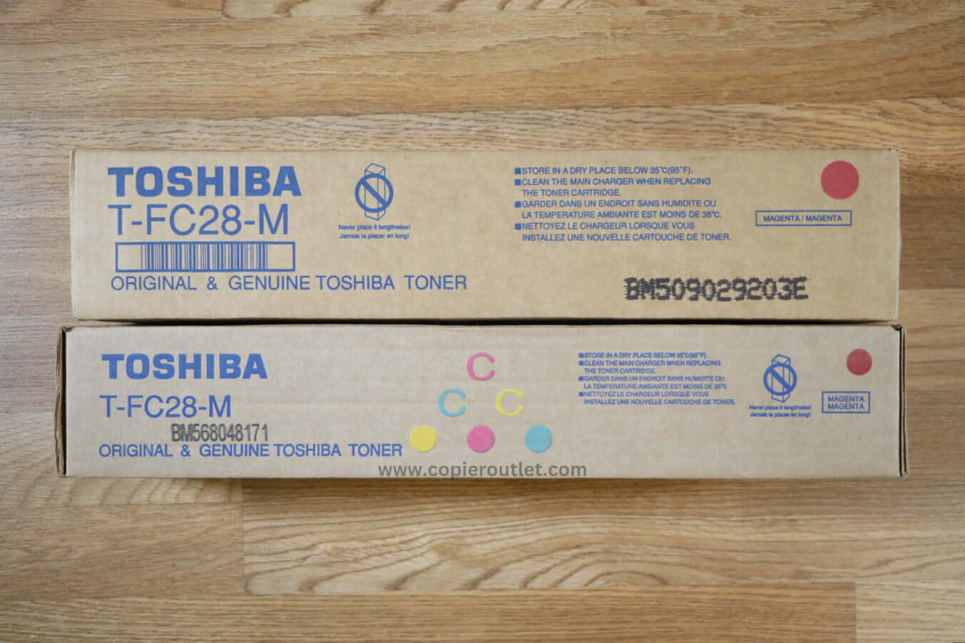 Lot of 2 Toshiba T-FC28 M Toner Cartridges eSTUDIO 2330C/4520C Same Day Shipping