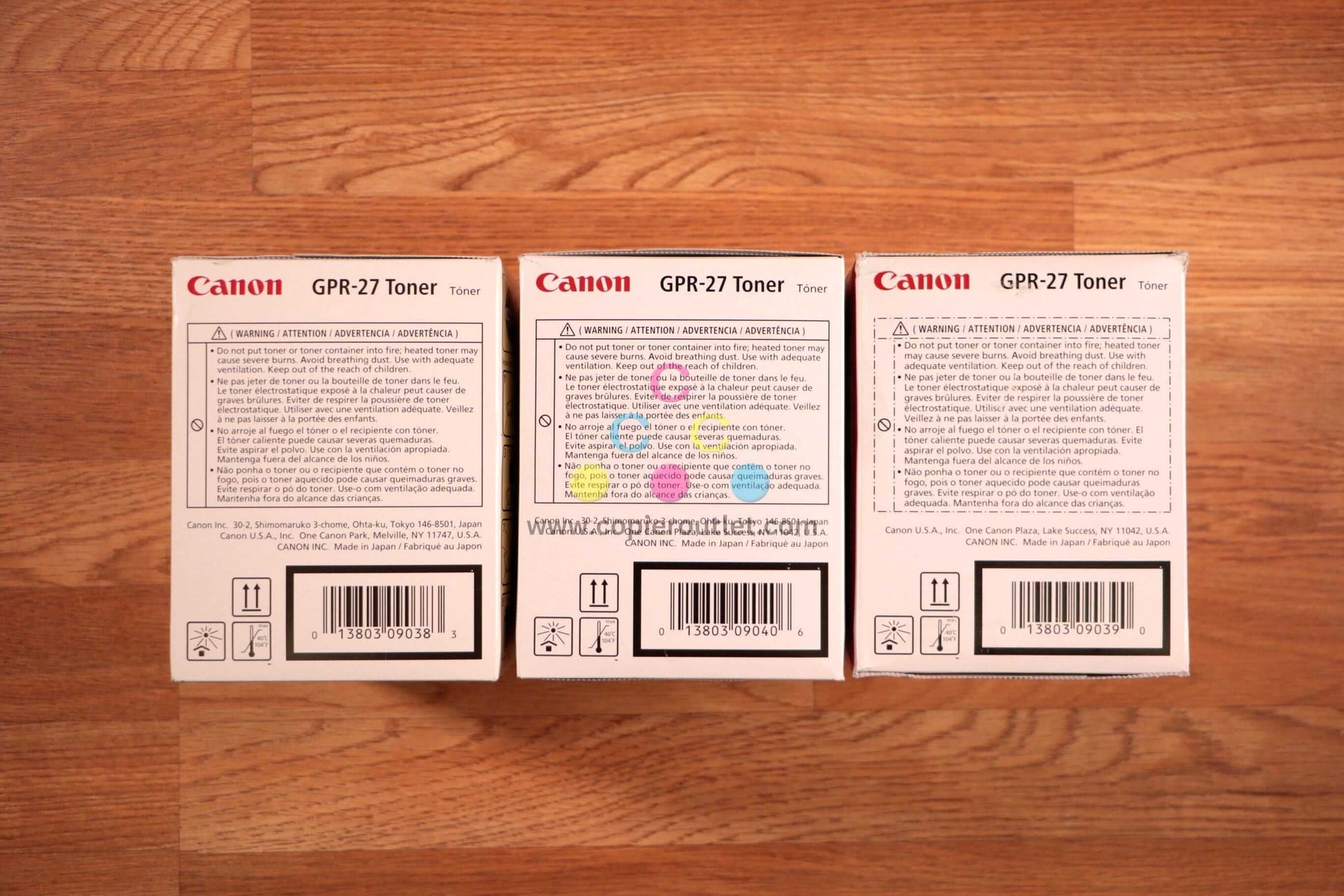 Lot of 3 Canon GPR-27 CMY Toner Cartridges iR LBP5970 / 5975 Same Day Shipping!! - copier-clearance-center